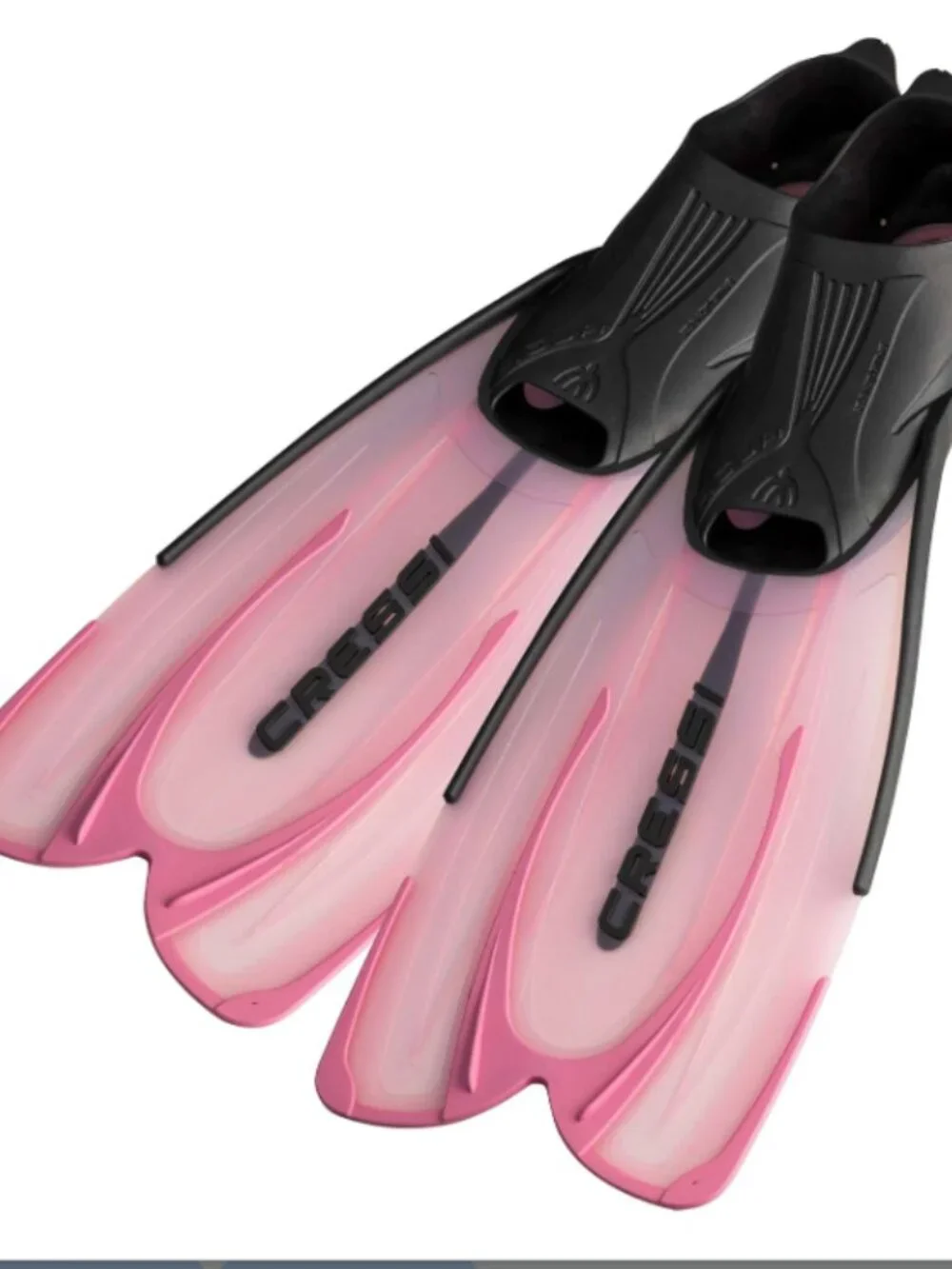 Cressi Adult Snorkeling Fins Full Foot Pocket, Aqua - Pink - M 6.5/7 W 7.5/8.5